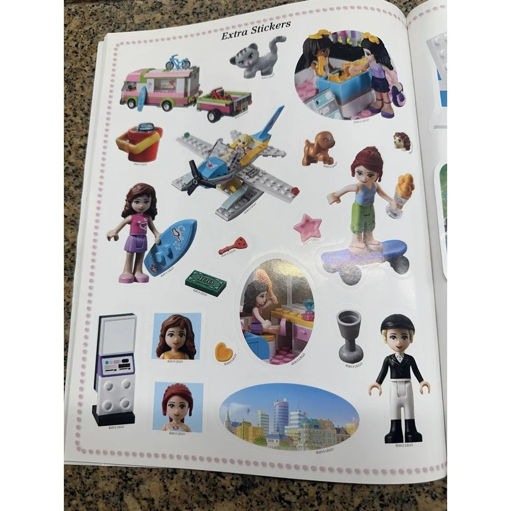 2013 LEGO Friends Activity Sticker Sheets Lot Of 18 Pages Unisex‎ Sticker Book